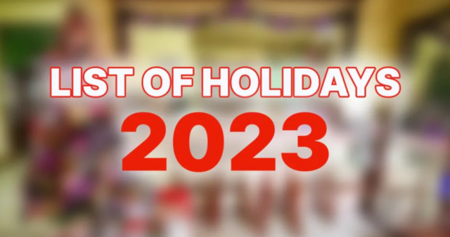 Philippines Holidays 2023